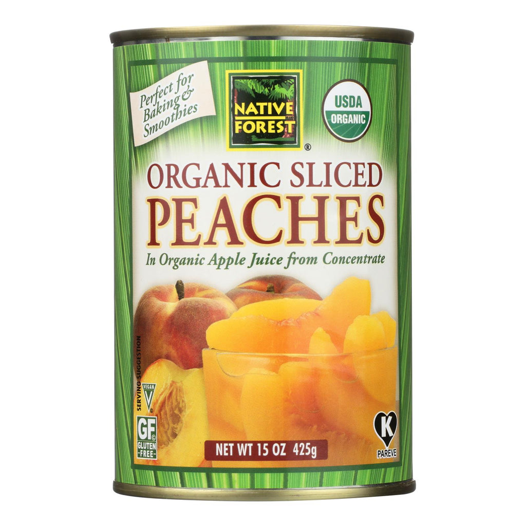Native Forest Organic Sliced Peaches (Pack of 6 - 15 Oz.) - Cozy Farm 