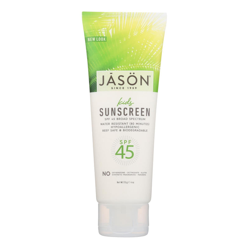 Jason Natural Kids Sunscreen SPF 45 (4 Fl Oz) - Cozy Farm 