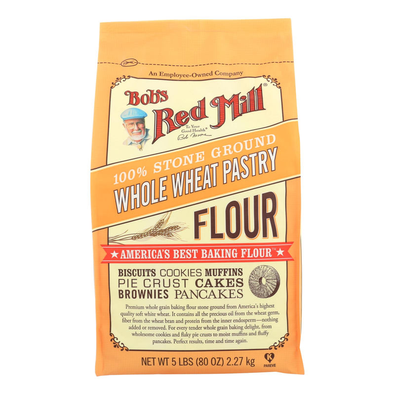 Bob's Red Mill Whole Wheat Pastry Flour (4-Pack x 5 Lbs) - Cozy Farm 