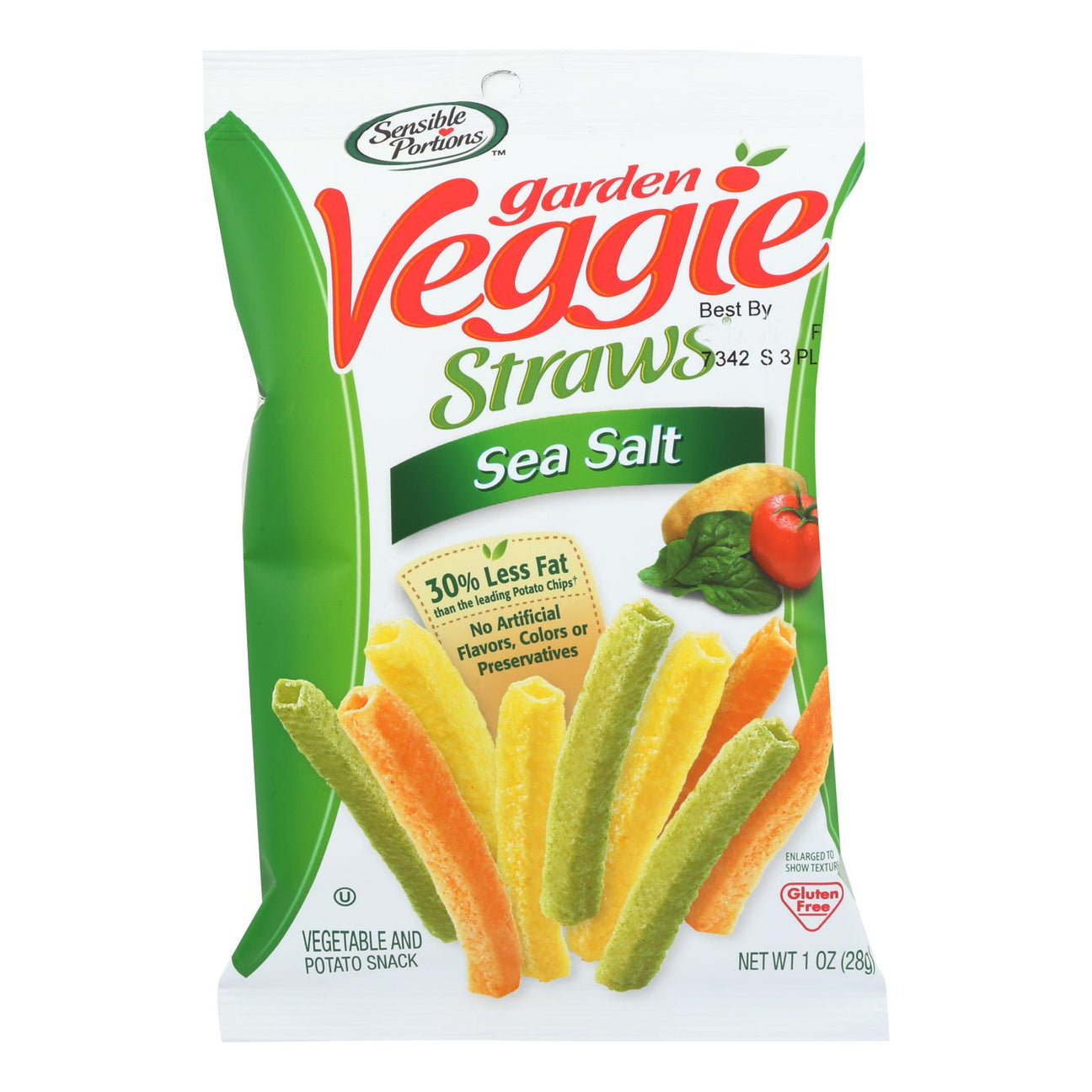 Sensible Portions Garden Veggie Straws - Sea Salt (24 Pack) - 1 Oz. - Cozy Farm 