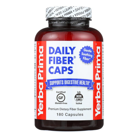 Pack of Yerba Prima Daily Fiber Caps - 625mg, 180 Capsules - Cozy Farm 