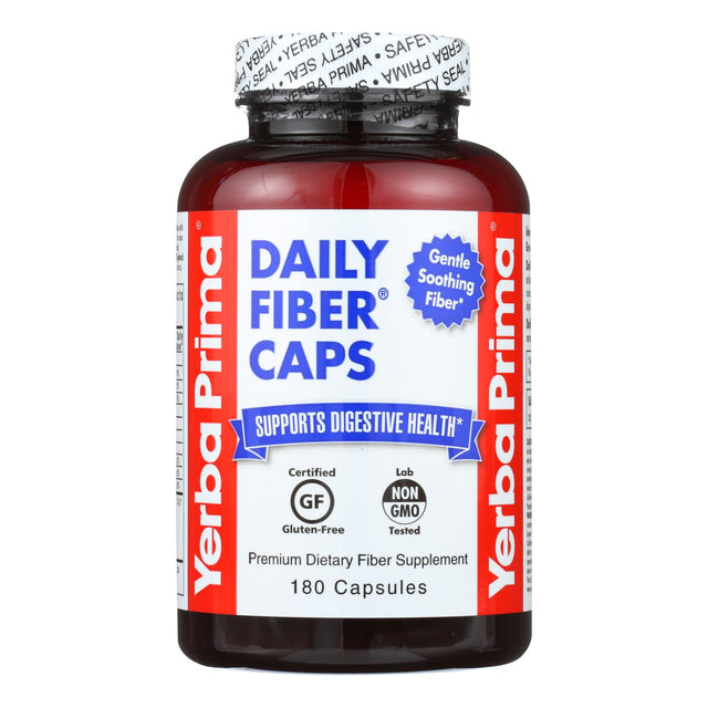 Pack of Yerba Prima Daily Fiber Caps - 625mg, 180 Capsules - Cozy Farm 