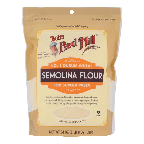 Bob's Red Mill Semolina Flour, 24 Oz (Pack of 4) - Cozy Farm 