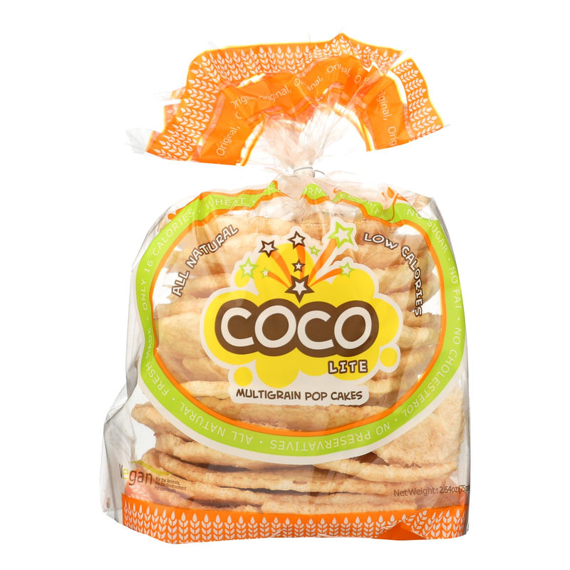 Coco Lite Multigrain Pop Cakes (Pack of 12) - 2.64 Oz. - Cozy Farm 