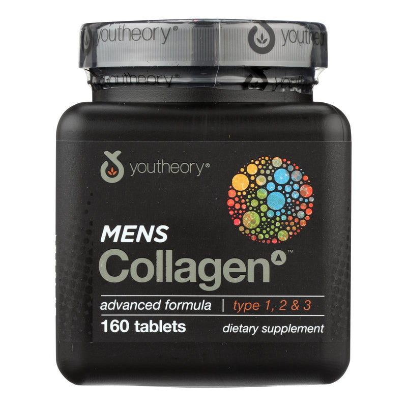 Youtheory Men's Advanced Collagen: Supports Healthy Joints, Muscles, Hair, Skin, and Nails (160 Tablets) - Cozy Farm 
