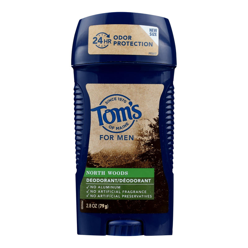 Tom's of Maine Natural Deodorant for Men, North Woods Scent, 2.8 Oz. Stick (Pack of 6) - Cozy Farm 