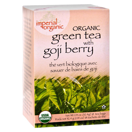 Uncle Lee's Imperial Organic Green Tea with Goji Berry, 18-Count Tea Bags - Cozy Farm 