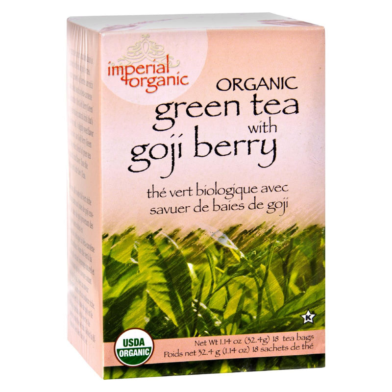 Uncle Lee's Imperial Organic Green Tea with Goji Berry, 18-Count Tea Bags - Cozy Farm 