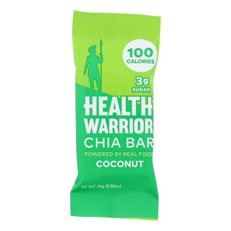 Health Warrior Chia Bar - Coconut (Pack of 15) .88 Oz Bars - Cozy Farm 