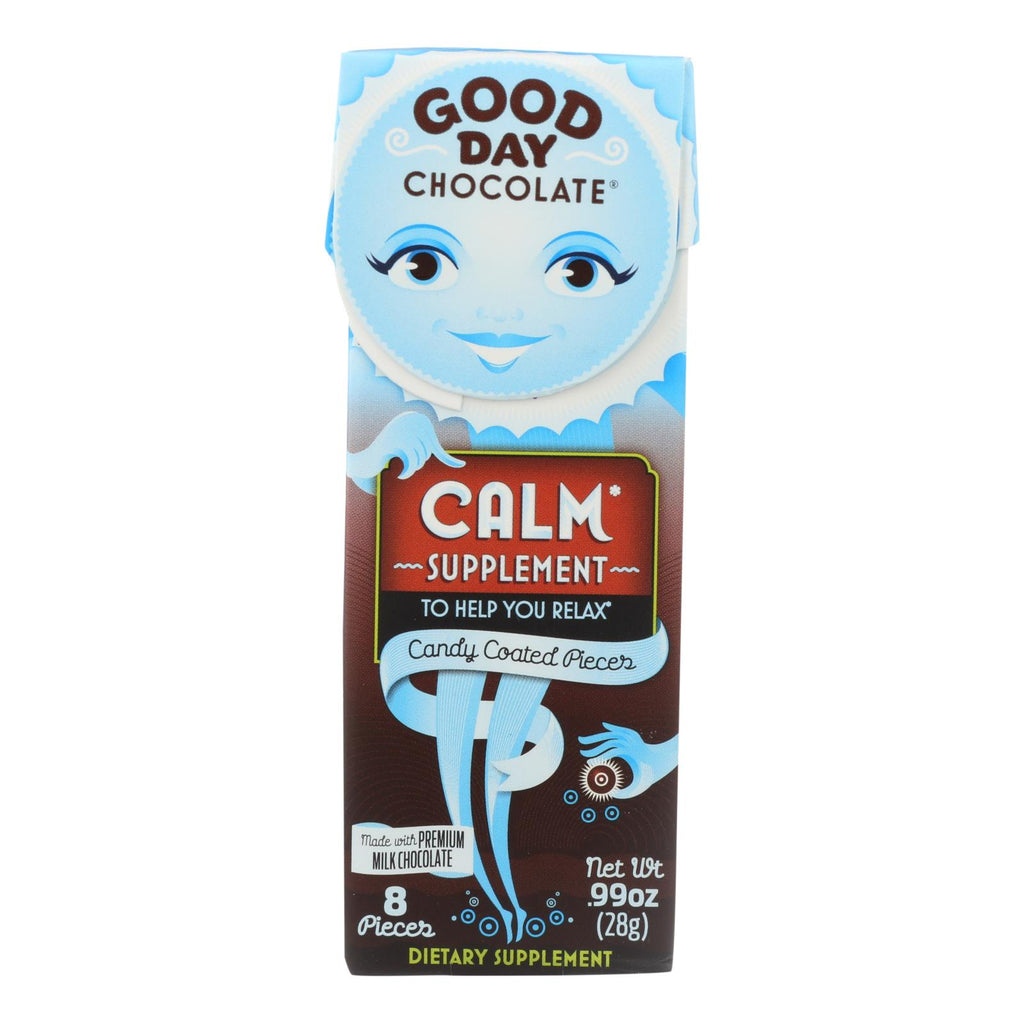 Good Day Chocolate Chocolate Pieces - With Calm - Case Of 12 - .99 Oz - Cozy Farm 