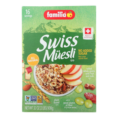 Familia No-Sugar-Added Swiss Muesli, 6 x 29 oz. - Cozy Farm 