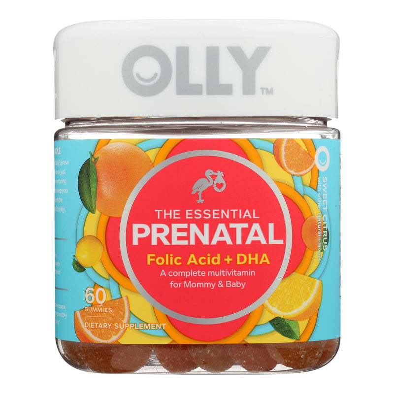 Olly Prenatal Multivitamin with Folic Acid, DHA & Iron for Expecting Moms (Pack of 1 - 60 Softgels) - Cozy Farm 