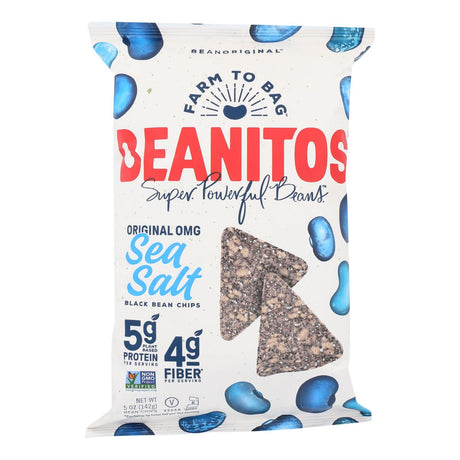 Beanitos Black Bean Chips Sea Salt 5 Oz. (Pack of 6) - Cozy Farm 