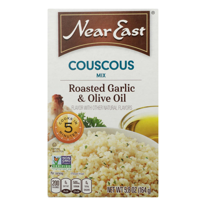 Near East Roasted Olive Oil and Garlic Couscous, 5.8 Oz (Pack of 12) - Cozy Farm 