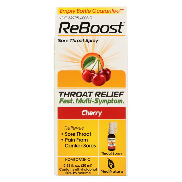 Reboost Throat Relief Spray | 0.68 Oz. - Cozy Farm 