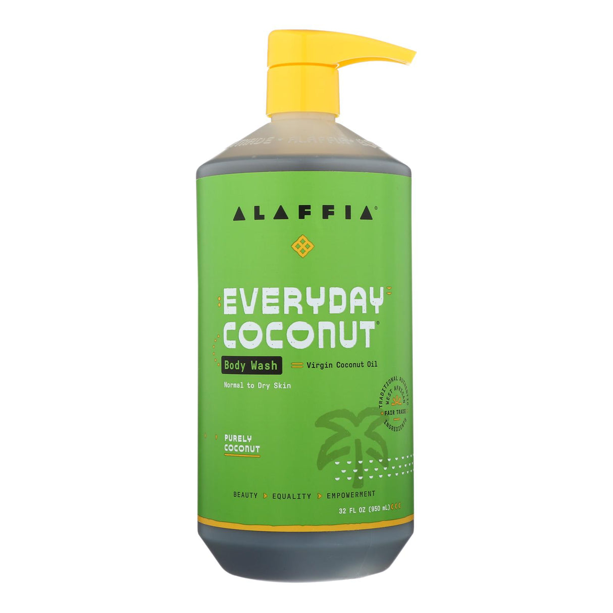 Alaffia Purely Coconut Body Wash with Coconut and Coffee Berry - 32 Fl. Oz. - Cozy Farm 