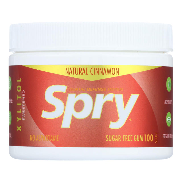 Spry Xylitol Cinnamon Flavor Chewing Gum (100 ct) - Cozy Farm 