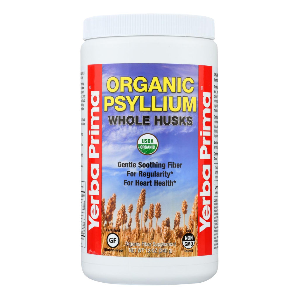 Organic Psyllium Whole Husks Supplement (Pack of 12 Oz.) - Yerba Prima - Cozy Farm 