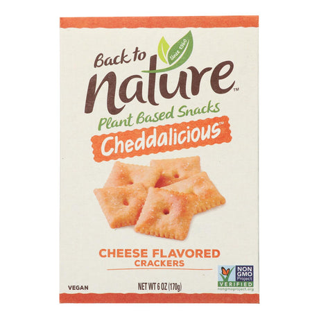 Back To Nature Cheddalicious Crackers (Pack of 6 - 6 Oz. Each) - Cozy Farm 