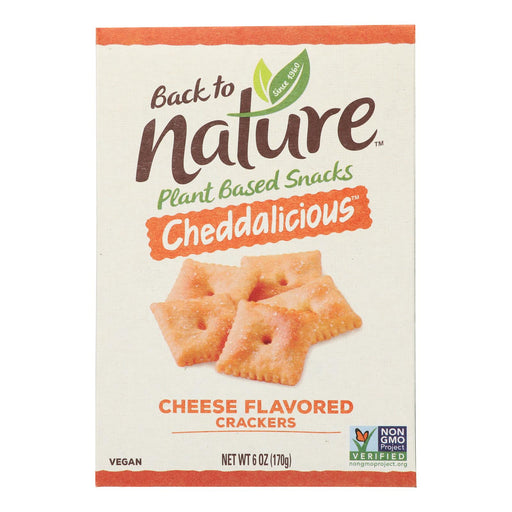 Back To Nature Cheddalicious Crackers (Pack of 6 - 6 Oz. Each) - Cozy Farm 