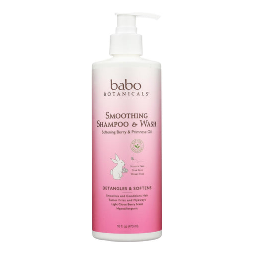 Babo Botanicals Berry & Primrose Oil Smoothing Shampoo - 16 Fl Oz - Cozy Farm 