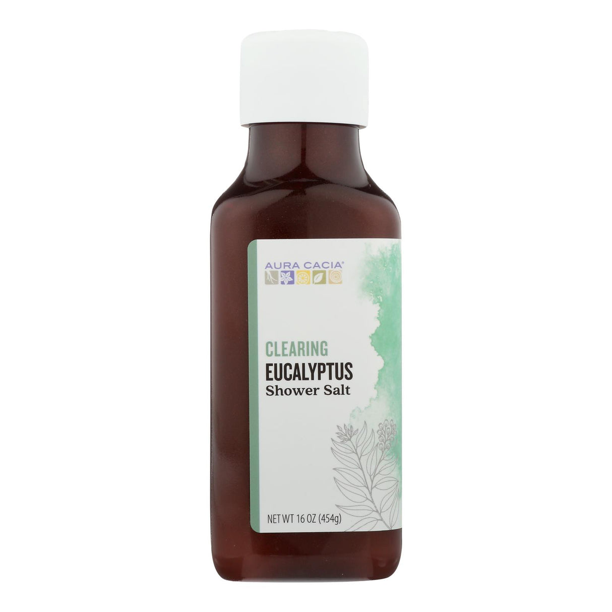 Aura Cacia Shower Salt: Invigorating Eucalyptus, 16 Oz. - Cozy Farm 