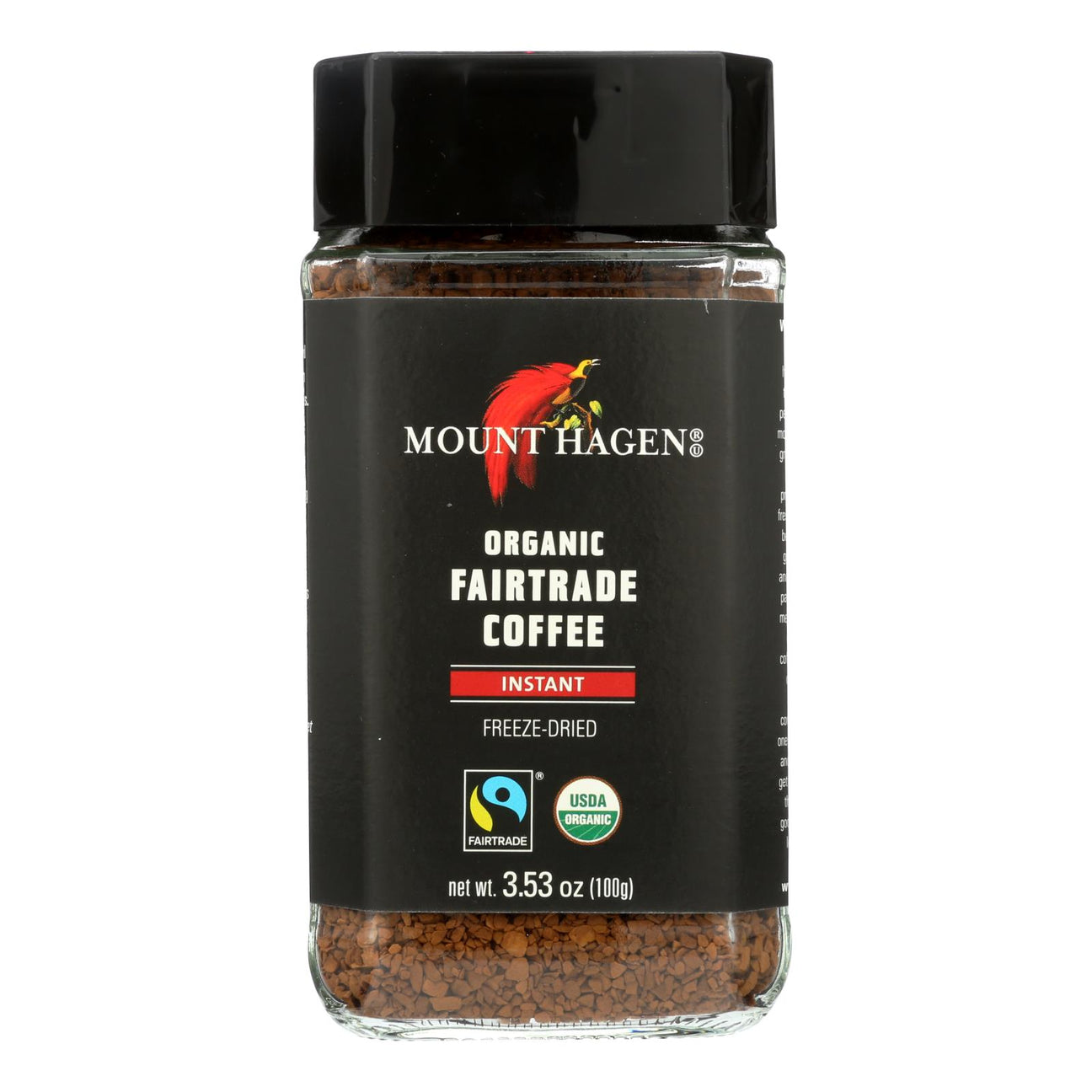 Mount Hagen Instant Coffee - Fairtrade Organic, 6 x 3.53 Oz. - Cozy Farm 