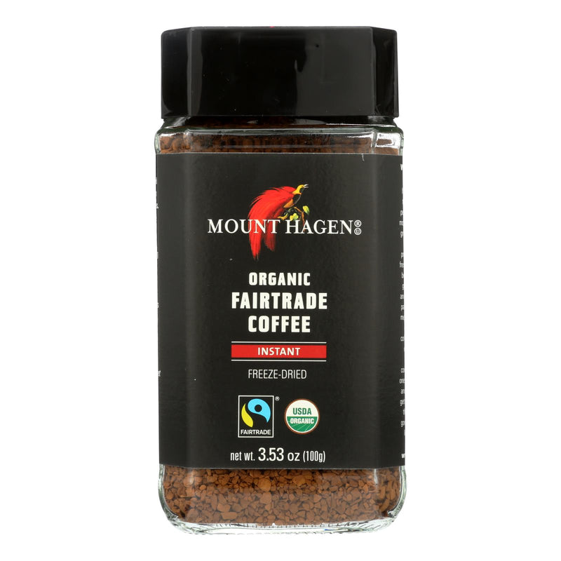 Mount Hagen Instant Coffee - Fairtrade Organic, 6 x 3.53 Oz. - Cozy Farm 