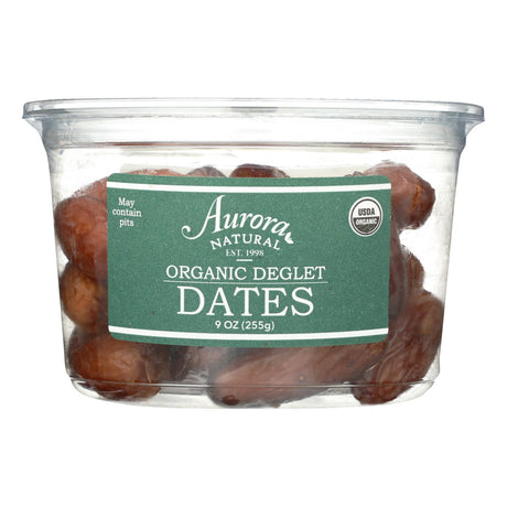 Aurora Natural Products Organic Deglet Nour Dates, 9 Oz. (Pack of 12) - Cozy Farm 