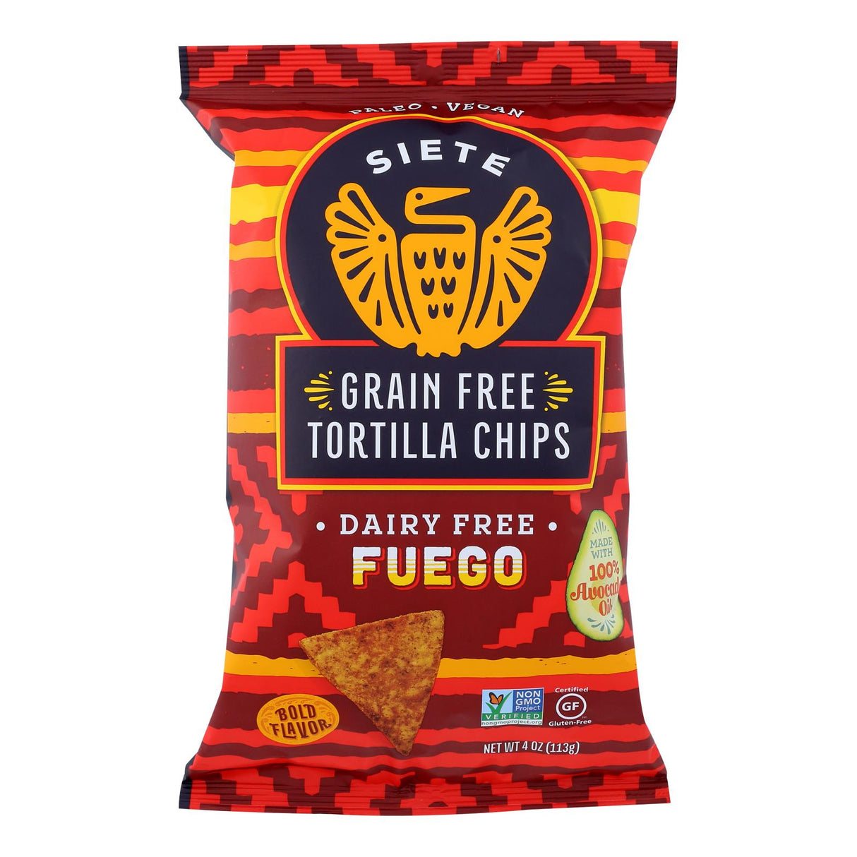 Siete Fuego Tortilla Chips: 4 Oz. (Pack of 6) - Cozy Farm 