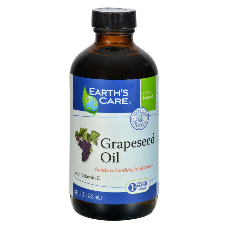 Earth's Care 100% Pure Grapeseed Oil (8 Fl Oz.) - Cozy Farm 