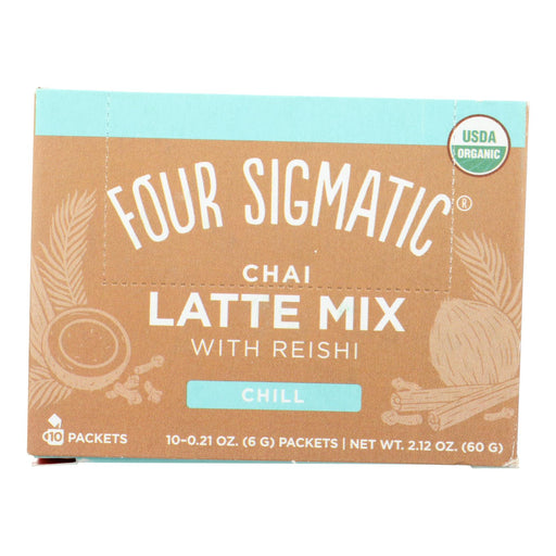 Four Sigmatic Organic Turkey Tail and Reishi Mushroom Chai Latte Mix (Pack of 10) - Cozy Farm 