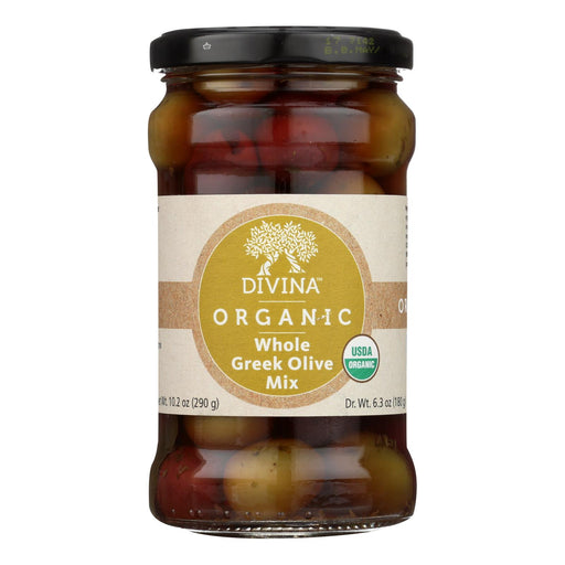 Divina Organic Greek Mixed Olives: 6-Pack (6.35 Oz. Each) - Cozy Farm 