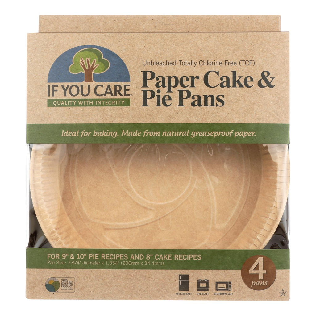 If You Care Pie Baking Pans (Pack of 6 - 4 Count) - Cozy Farm 