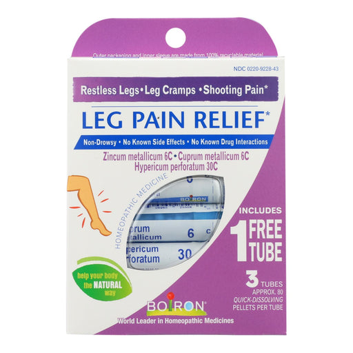 Boiron Leg Pain Relief - 3 Tubes of Cooling Gel for Varicose Veins & Cramps - Cozy Farm 