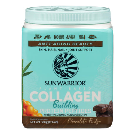 Sunwarrior Collagen Powder - Chocolate - 17.6 Oz - Cozy Farm 