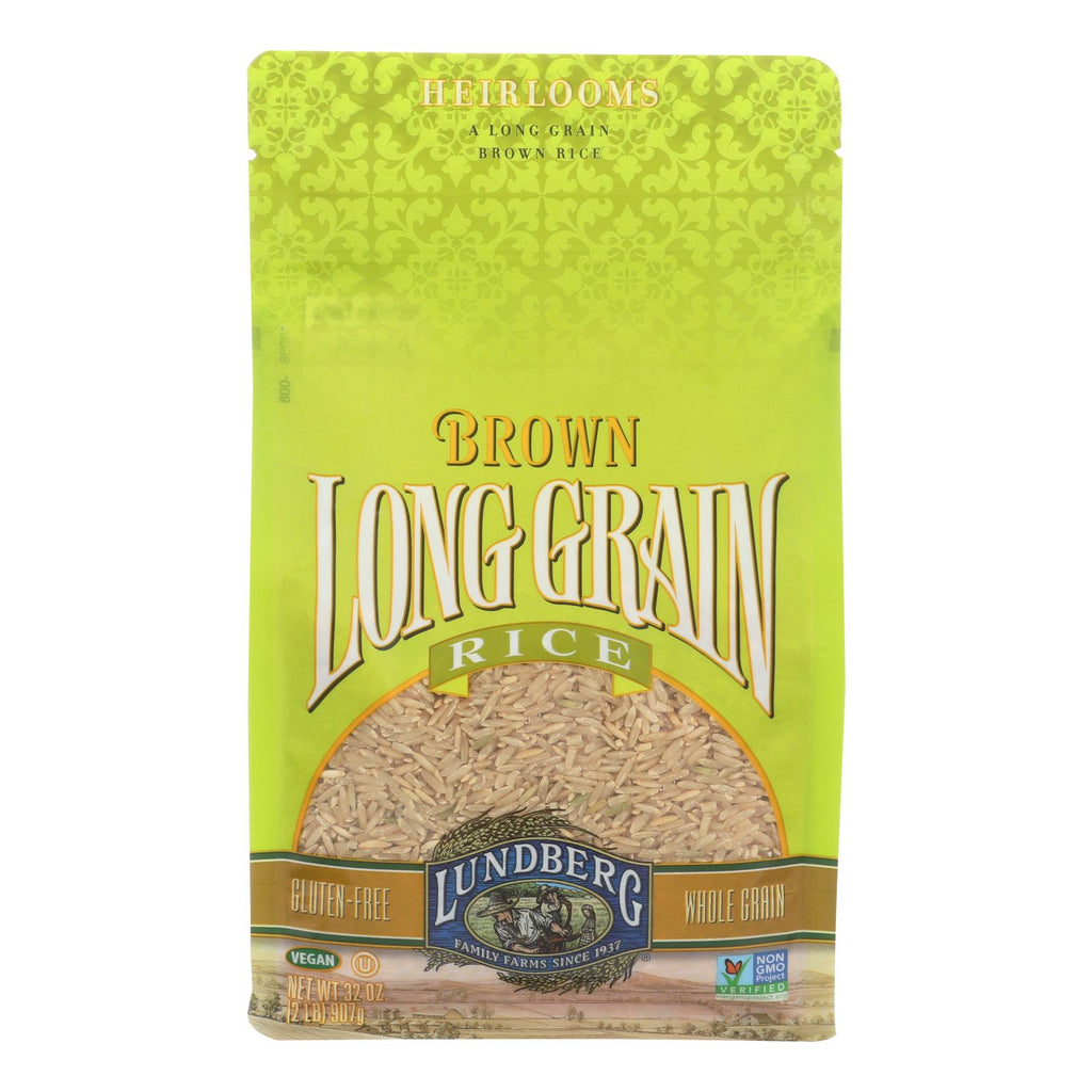 Lundberg Family Farms Long Grain Brown Rice (Pack of 6 - 2 Lb. each) - Cozy Farm 