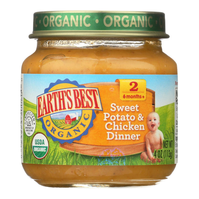 Earth's Best Dinnersweet Potato & Chicken (Pack of 10 - 4 Oz.) - Cozy Farm 