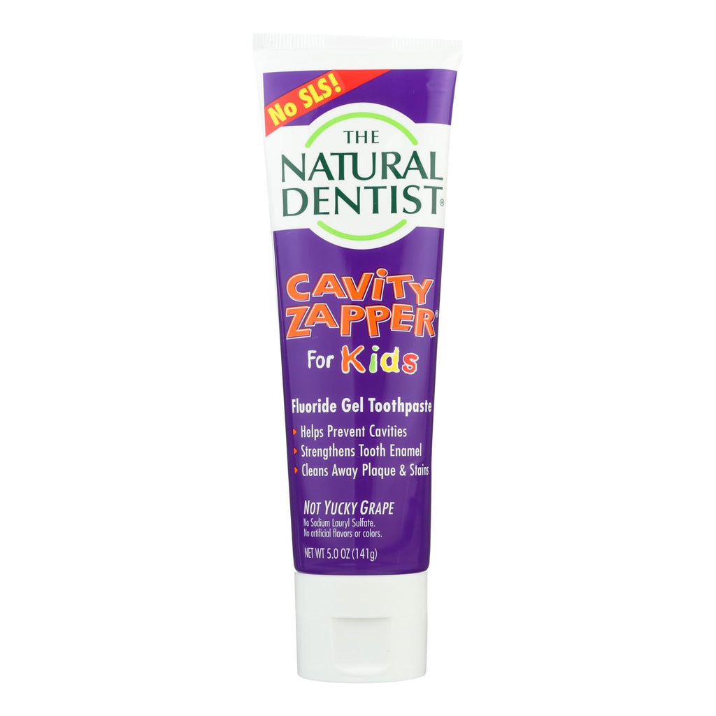 Natural Dentist Kids Cavity Zapper Toothpaste Buster Groovy Grape - 5 Oz - Cozy Farm 