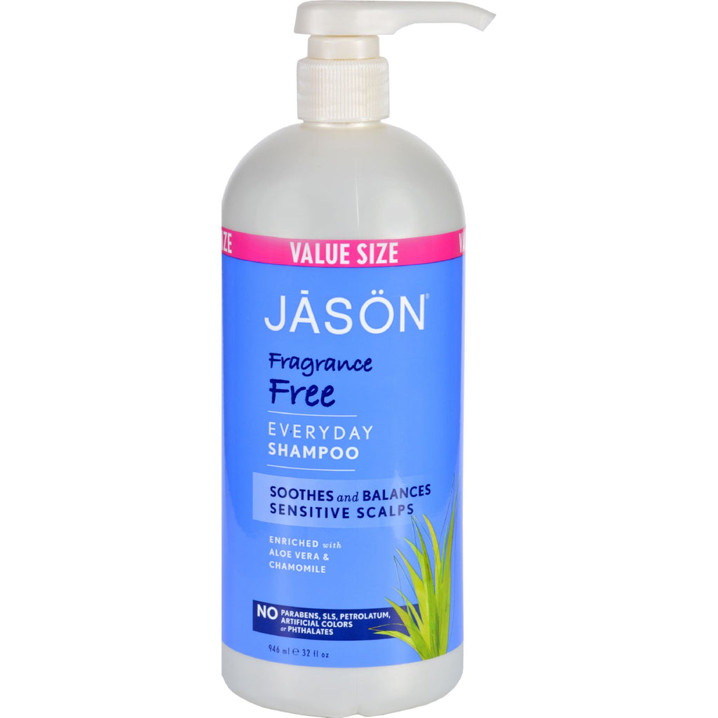 Jason Natural Products  Shampoo for Sensitive Scalp - Fragrance Free - 32 Oz. - Cozy Farm 