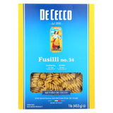 De Cecco Fusilli Pasta, 12 Pack x 16 Oz., Authentic Italian - Cozy Farm 