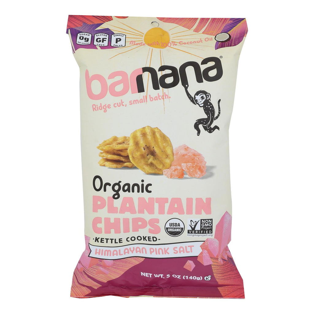 Barnana Plantain Chips Sweet Pink Himalayan (Pack of 6 - 5 Oz.) - Cozy Farm 