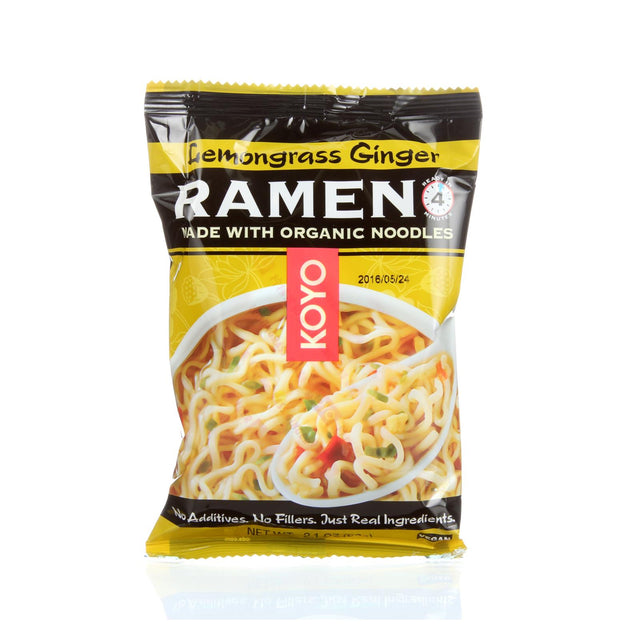 Koyo 2.1 oz. Lemongrass Ginger Instant Ramen Pack - Cozy Farm 