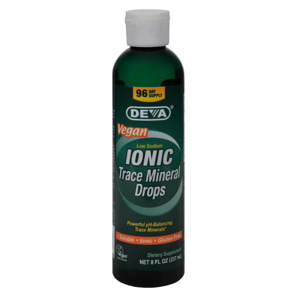 Deva Ionic Trace Mineral Drops - Enhanced Mineral Absorption - Vegan (8 Fl. Oz.) - Cozy Farm 