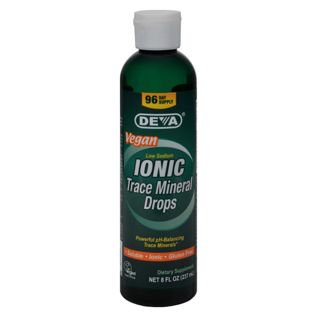 Deva Ionic Trace Mineral Drops - Enhanced Mineral Absorption - Vegan (8 Fl. Oz.) - Cozy Farm 