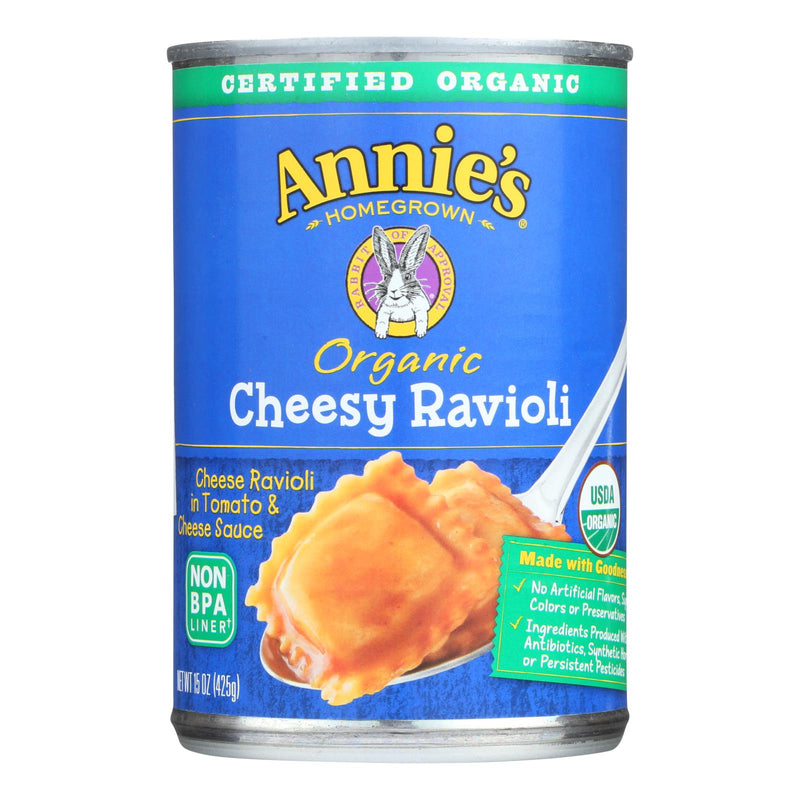 Annie's Homegrown Organic Cheesy Ravioli in Savory Tomato and Cheese Sauce (Pack of 12 - 15 oz.) - Cozy Farm 