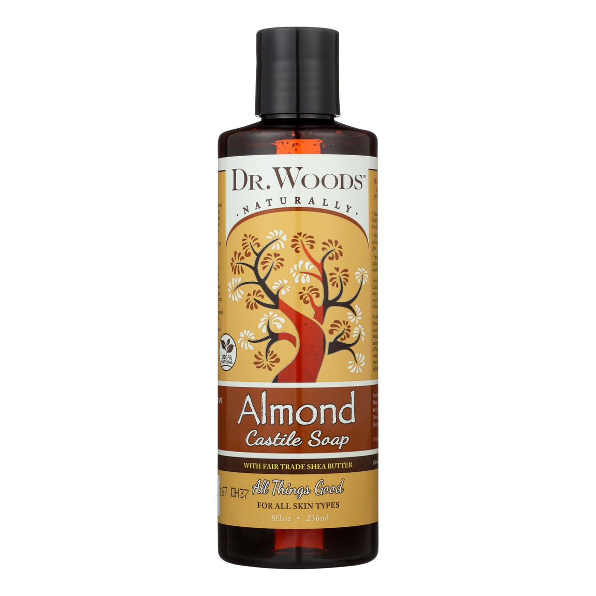 Dr. Woods Organic Shea Butter Almond Pure Castile Soap - 8 Fl Oz - Cozy Farm 