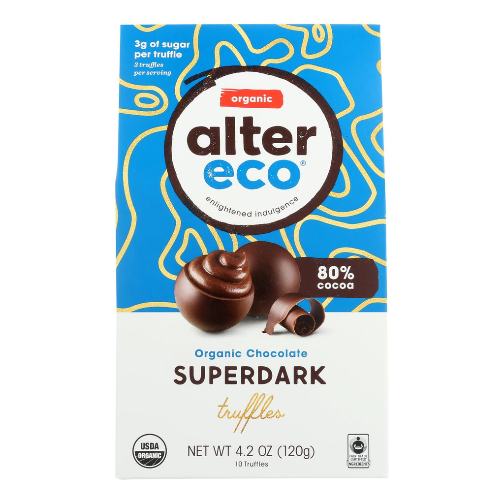Alter Eco Truffle Spr Dark Chocolate (Pack of 8 - 4.2 Oz.) - Cozy Farm 