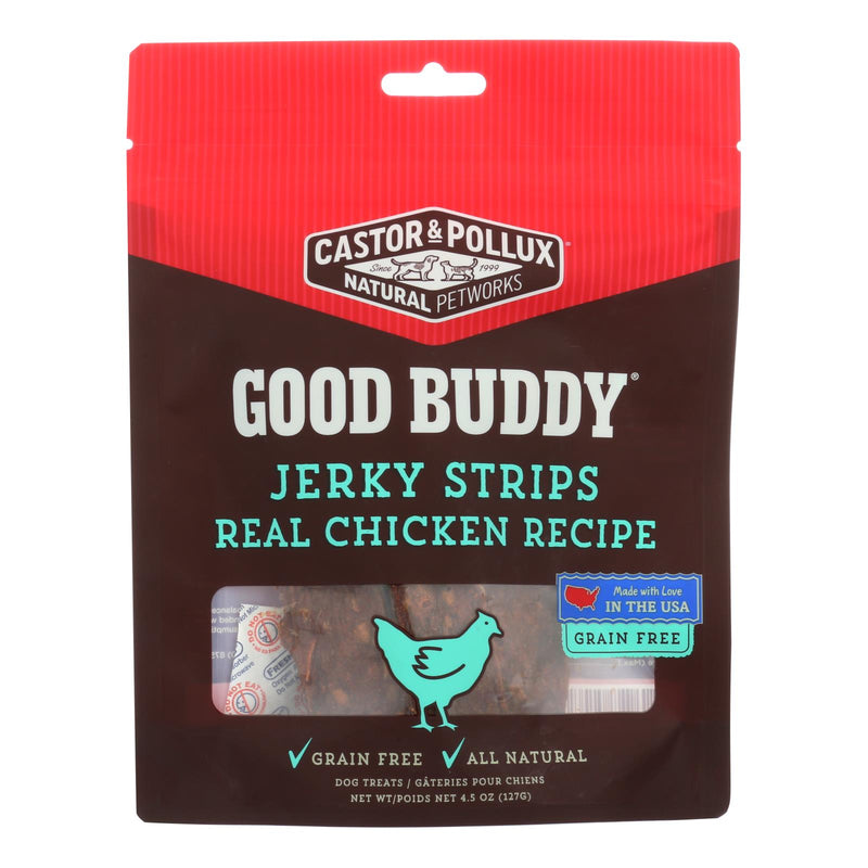 Good Buddy Jerky Strips Dog Treats - Real Chicken Recipe (Pack of 6) - 4.5 Oz - Cozy Farm 