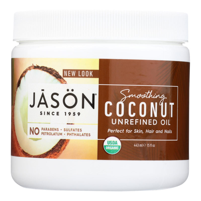 Jason Natural Products Organic Virgin Coconut Oil - 15 Fl Oz - Cozy Farm 